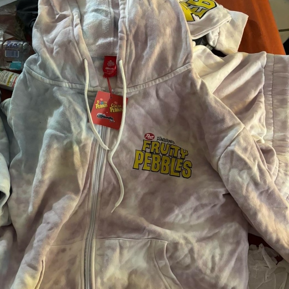 Cakeworthy Fruity Pebbles Tie-Dye Hoodie